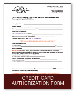 Credit Card Authorization form 7